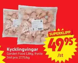 Nya Pulsen Garden Food Kycklingvingar erbjuda