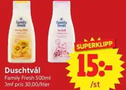 Nya Pulsen Family Fresh Duschtvål erbjuda