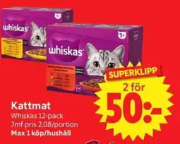 Nya Pulsen Whiskas Kattmat erbjuda