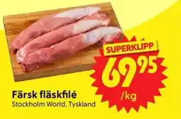 Nya Pulsen Färsk fläskfilé erbjuda