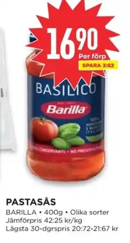 Willys BARILLA Pastasås erbjuda