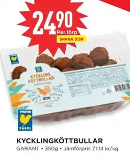 Willys GARANT Kycklingköttbullar erbjuda