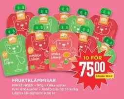 Willys MINSTINGEN Fruktklämmisar erbjuda