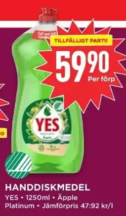 Willys YES Handdiskmedel erbjuda