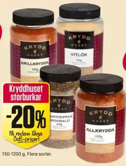 ÖoB Kryddhuset storburkar erbjuda