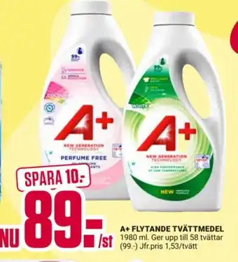 ÖoB A+ Flytande tvättmedel erbjuda