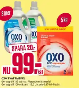 ÖoB OXO Tvättmedel erbjuda