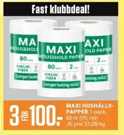 ÖoB Maxi Hushålls- papper erbjuda