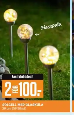 ÖoB Solcell med glaskula erbjuda