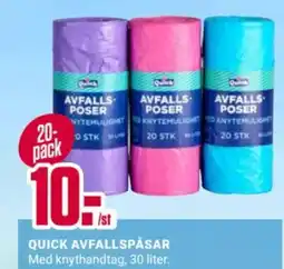 ÖoB Quick avfallspåsar erbjuda