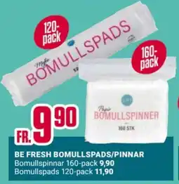 ÖoB Be Fresh bomullspads/pinnar erbjuda