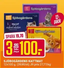 ÖoB Sjöbogårdens kattmat erbjuda