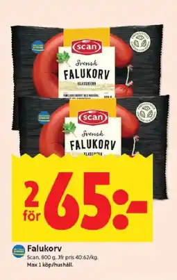 ICA Kvantum Scan Falukorv erbjuda