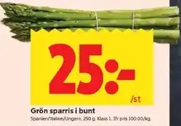 ICA Kvantum Grön sparris i bunt erbjuda