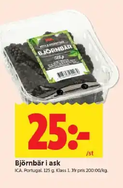 ICA Kvantum ICA Björnbär i ask erbjuda