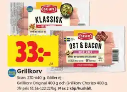 ICA Kvantum Scan Grillkorv erbjuda