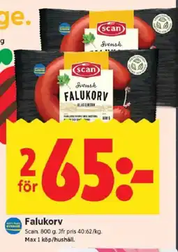 ICA Kvantum Scan Falukorv erbjuda