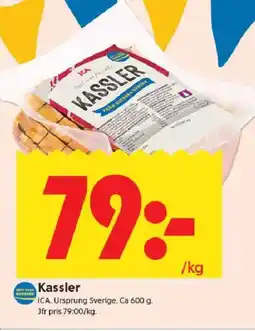 ICA Kvantum ICA Kassler erbjuda
