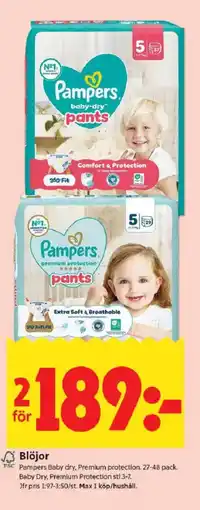ICA Kvantum Pampers Blöjor erbjuda