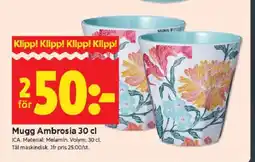 ICA Kvantum Mugg Ambrosia erbjuda