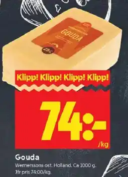 ICA Kvantum Wernerssons Gouda erbjuda