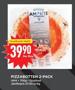 Willys PIZZABOTTEN 2-PACK erbjuda