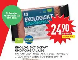 Willys EKOLOGISKT SKIVAT SMÖRGÅSPÅLÄGG erbjuda