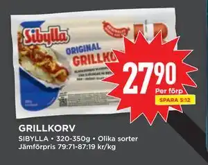 Willys GRILLKORV erbjuda
