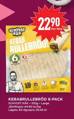 Willys KEBABRULLEBRÖD 6-PACK erbjuda