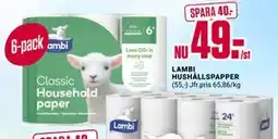 ÖoB LAMBI HUSHÅLLSPAPPER (55,-) Jfr.pris 65,86/kg erbjuda