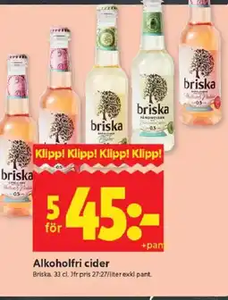 ICA Kvantum Briska Alkoholfri cider erbjuda