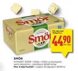 Willys Hemma SMÖR, Medlemspris erbjuda