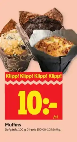 ICA Kvantum Muffins erbjuda