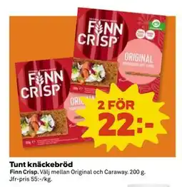Coop Daglivs Tunt knäckebröd erbjuda