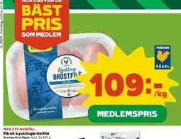 Coop Daglivs Färsk kycklingbröstfilé, Medlemspris erbjuda