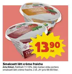 Coop Daglivs Smaksatt lätt crème fraiche erbjuda