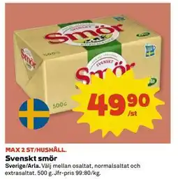Coop Daglivs Svenskt smör erbjuda