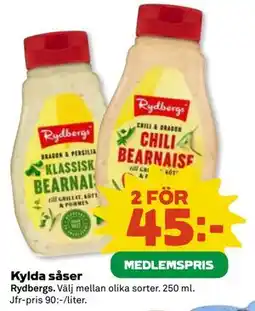 Coop Daglivs Kylda såser, Medlemspris erbjuda