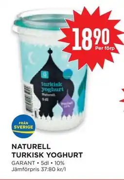 Willys Hemma NATURELL TURKISK YOGHURT erbjuda