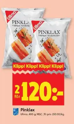 ICA Kvantum Ullmo Pinklax erbjuda