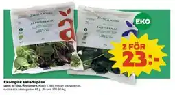 Coop Daglivs Ekologisk sallad i påse erbjuda