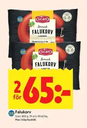 ICA Kvantum Falukorv erbjuda