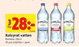 ICA Kvantum Kolsyrat vatten erbjuda