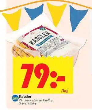 ICA Kvantum Kassler erbjuda