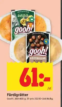 ICA Kvantum Gooh! Färdigrätter erbjuda