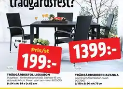 Jem&Fix TRÄDGÅRDSBORD HAVANNA erbjuda