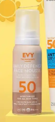 ICA Kvantum Evy Sun Daily Defense Face Mousse spf 50 erbjuda