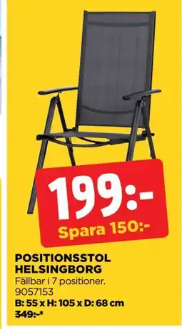 Jem&Fix POSITIONSSTOL HELSINGBORG erbjuda
