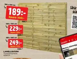 Jem&Fix LAMELLSKÄRM erbjuda