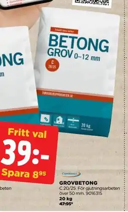 Jem&Fix GROVBETONG erbjuda